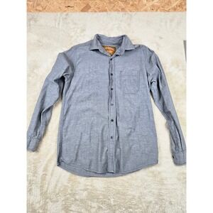 Red Camel Mens Gray Long Sleeve Button Up Shirt Casual Work Medium‎